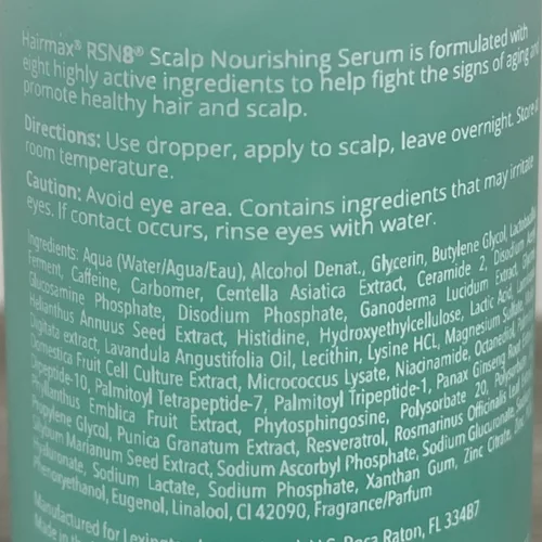 Miniatura 3 de Hairmax Suero nutritivo para el crecimiento del cabello para mujeres y hombres, promueve un cabello más grueso y fuerte con 47 aceites esenciales