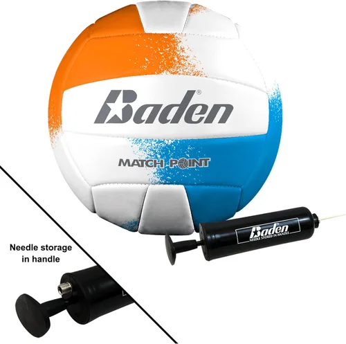 Miniatura 8 de BadenBaden Champions Volleyball Badminton Combo Set Naranja/Azul (Nuevo Modelo)