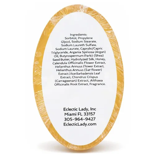 Miniatura 6 de Eclectic Lady - Barra de jabón de champú de coco exótico con aceite de argán puro, proteína de seda, proteína de miel y extractos de flor