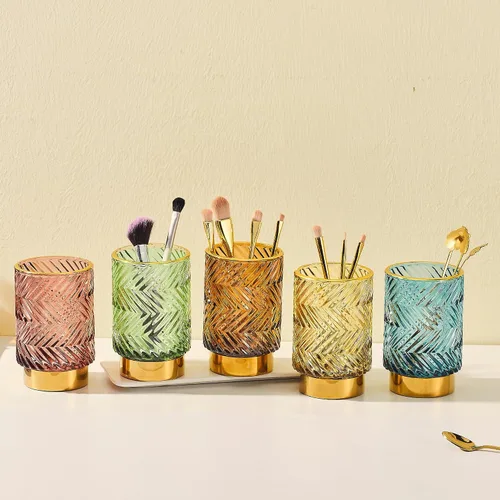 Miniatura 7 de Organizador de brochas de maquillaje, soportes para cepillos de dientes, soporte para lápices de escritorio, taza multifuncional para pinceles