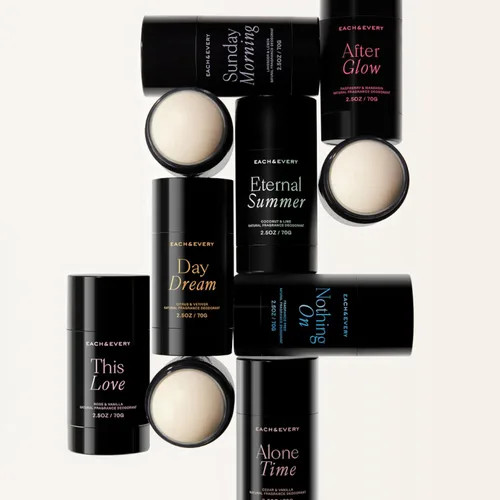 Miniatura 8 de Each & Every Desodorante sin aluminio para mujeres y hombres, fragancia natural, protección contra olores durante todo el día, desodorante no tóxico