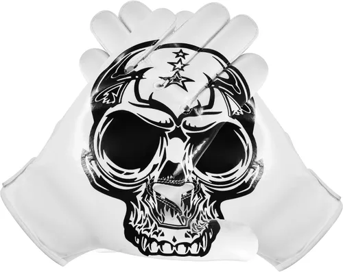 Miniatura 5 de Glorious Traders Adult & Youth Football Gloves - Ultimate Performance Booster with Super Sticky Grip Blanco