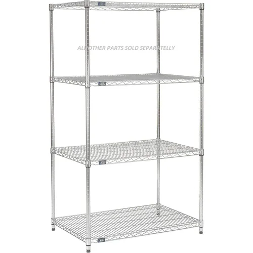 Miniatura 4 de Nexel Estante de alambre adicional para estanterías de alambre, capacidad de 600-800 libras, 14 pulgadas de ancho x 54 pulgadas de largo, acabado