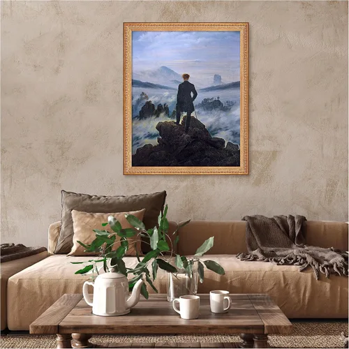 Miniatura 732 de A&T ARTWORK Campo de trigo con cipreses de Van Gogh Las reproducciones de arte clásico mundial, impresiones en lienzo giclée para decoración
