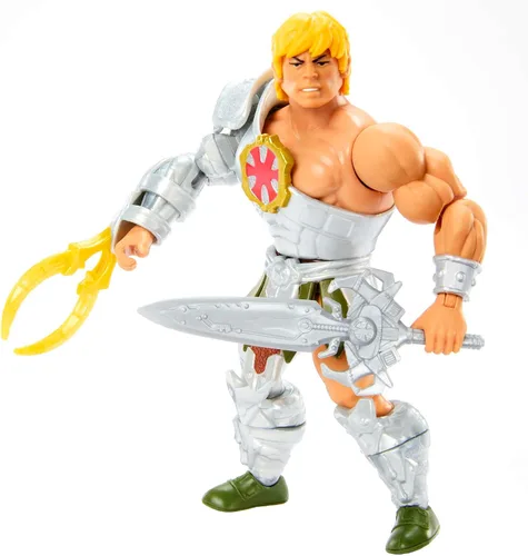 Miniatura 3 de Masters of the Universe Origins Figura de acción y accesorio, Rise of Snake Men Armor He-Man y mini libro de cómics, 5.5 pulgadas