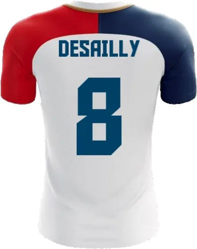 Airosportswear 2022-2023 France Away Concept Football Soccer T-Shirt Jersey (Marcel Desailly 8) - Kids