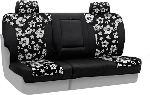 Miniatura 28 de Coverking Custom Fit Center 50/50 - Funda de asiento de cubo para modelos seleccionados Chevrolet Suburban 1500/2500, neopreno (negro)