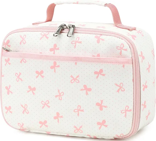 Miniatura 10 de LEDAOU Lunch Box Kids Boys Girls Cute Insulated Lunch Box Reusable Lunch Bag Meals Tote Lunchbox for School Picnic Travel (Bow Tie Black)