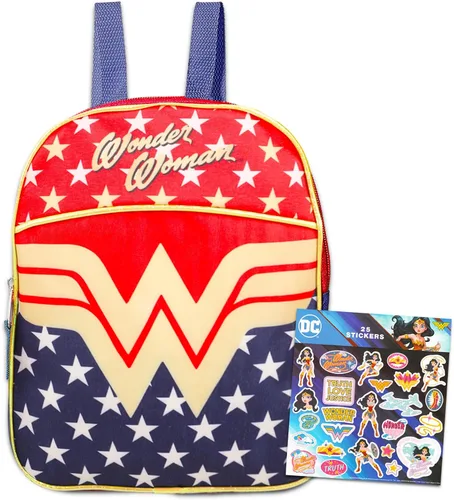 Mochila Wonder Woman - Mini mochila de 11 pulgadas de Wonder Woman, pegatinas de la Mujer Maravilla Mochila Wonder Woman para mujeres,
