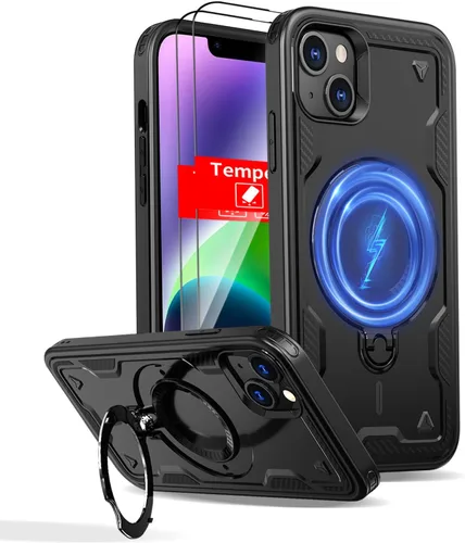 Miniatura 155 de Funda magnética para Google Pixel 9A compatible con cargador inalámbrico MagSafe, para Pixel 9A, funda de teléfono integrada de 360 °, con 2