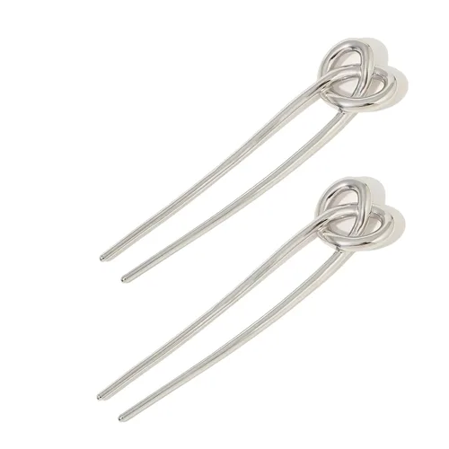 2 horquillas francesas para mujer, elegantes tenedores para recoger, moño, moño y torsión, accesorios para el cabello, regalos ideales para mujeres