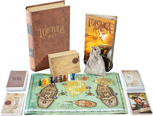 Miniatura 9 de Facade Games Tortuga 1667 Juego de mesa, juego de cartas de saqueo de tesoros, estrategia, engaño y suerte para 2-9 jugadores