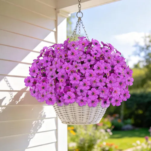 Miniatura 34 de AmyHomie 16 paquetes de flores artificiales de eucalipto negro para exteriores, resistentes a los rayos UV, flores sintéticas que no se decoloran