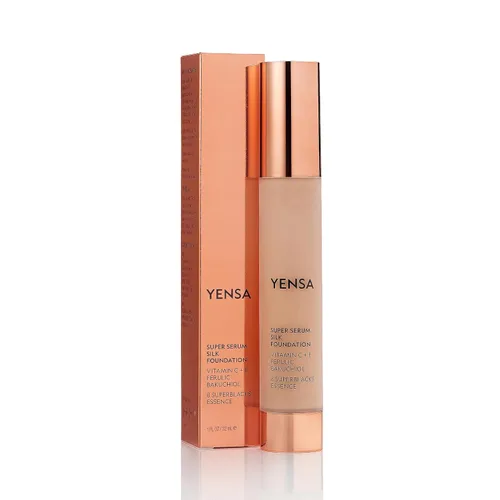 Miniatura 2 de YENSA Base de maquillaje de suero – Base de cobertura completa súper sedosa enriquecida con péptidos, vitamina C y ácido ferúlico para ayudar a 34