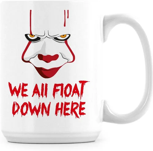 Miniatura 5 de Pennywise 2017 taza IT payaso tazas de café We All Float Down Here Cup (11 oz)