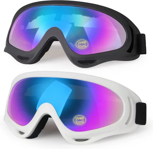 Miniatura 9 de Gafas transparentes para motocross, ATV, motocicletas, motocross, ciclismo, UTV, todoterreno, esquí, gafas protectoras antivaho, a prueba de polvo