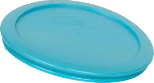 Miniatura 3 de Pyrex 7201-PC - Tapas de reemplazo para almacenamiento de alimentos de 4 tazas en color azul surf, fabricadas en EE. UU. - Paquete de 2