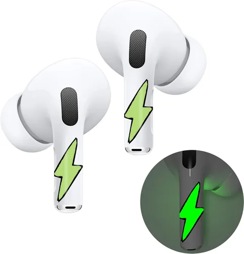 Miniatura 24 de RockMax Piel de dinosaurio brillante para AirPods, fácil de identificar, envolturas adhesivas universales para AirPods Pro 3/2/1 y Gen 1/2/3/4