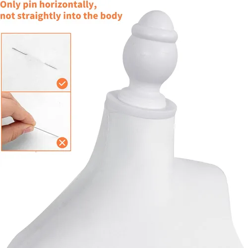 Miniatura 2 de Maniquí de forma de vestido para coser cuerpo de maniquí femenino para ropa con base de trípode ajustable 58-67 pulgadas