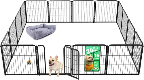 Miniatura 73 de FXW Homeplus Unleashed Corralito para Perros de Interior - Juego Sin Estrés y Seguro, Resistente de 24 Pulgadas 4 Paneles Corral para Cachorros