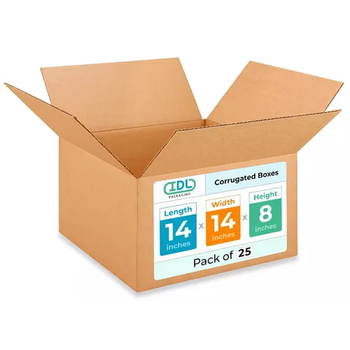Miniatura 146 de IDL Packaging Paquete de 5 cajas de envío altas de 8 x 8 x 48 pulgadas, extra resistentes de 200 libras frente a caja regular, cajas de mudanza
