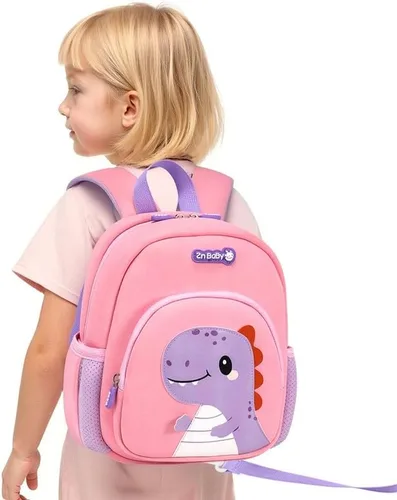 Miniatura 2 de Padgene Mochilas Anti Pérdida para Niños Pequeños Mochilas de Preescolar Impermeables Mochila Escolar de Animales 3D Dibujos Animados Correa