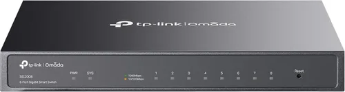 TP-Link TL-SG2008 V3 8 puertos Gigabit Smart Managed Switch Omada SDN Integrado IPv6 Enrutamiento estático L2/L3/L4 QoS, IGMP y agregación de