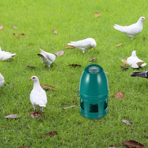 Miniatura 8 de Comedero de agua de paloma de 6.24 pulgadas, dispensador colgante de plástico para pájaros, para uso en el hogar, exterior, codorniz, accesorio