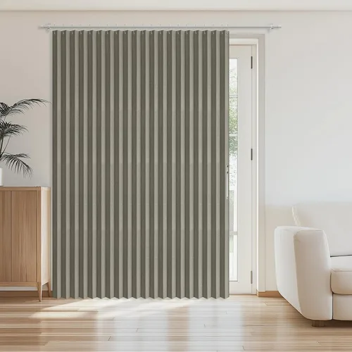 Miniatura 45 de AJAZZ Cortina de puerta magnética 100% opaca de acordeón para armario, cortina invisible para puerta interior de dormitorio, sala de estar, pasillo