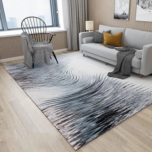 Miniatura 11 de Alfombra abstracta moderna para sala de estar, lavable a máquina, para dormitorio, 2.6 x 3.9 pies