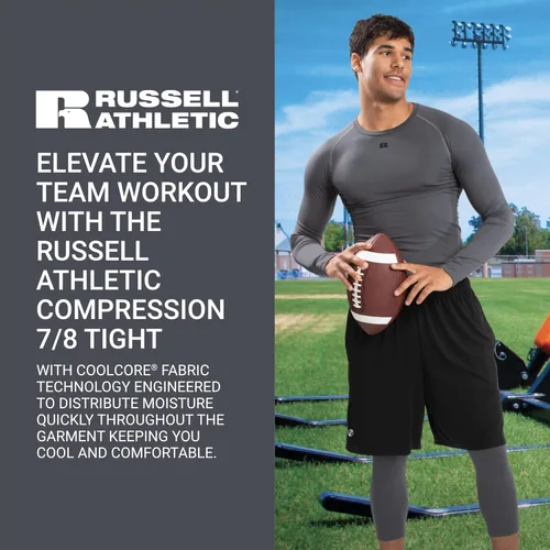 Miniatura 6 de Russell Athletic Mens Russell Athletic Compression 78 Tight