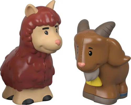 Miniatura 3 de Fisher-Price Little People juguetes para niños pequeños de granja Animalitos amigos 8 piezas juego de figuras para juego de rol Edades 1+ años
