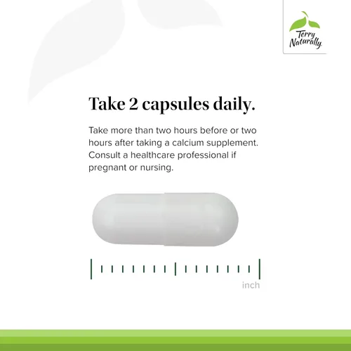 Miniatura 4 de Terry Naturally Estroncio - Apoyo a la salud y la fuerza ósea - Suplemento con cápsulas veganas - Suplemento de salud con citrato de estroncio