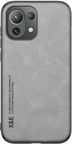 Miniatura 5 de Kepuch Funda Silklike para Xiaomi 11 Lite - Cubierta de parachoques Placa de metal incorporada para Xiaomi 11 Lite - Azul Seda-Azul