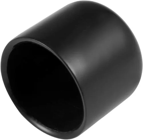Miniatura 127 de uxcell 25 tapas de goma de 0.787 in de vinilo de identificación redonda tapa tapa de rosca de tornillo protectores negro