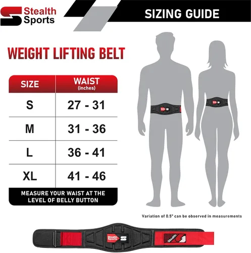 Miniatura 3 de Stealth Sports Cinturón de levantamiento de pesas – Cinturón de entrenamiento acolchado de 6.5 pulgadas con hebilla de bloqueo automático – Cinturón