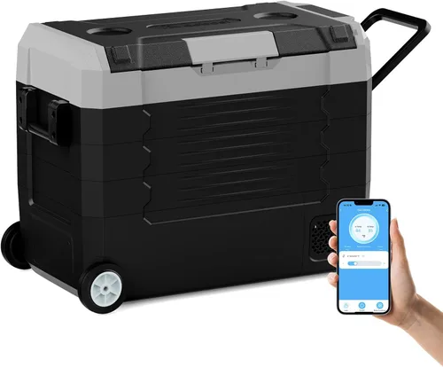 Miniatura 12 de SubSun Enfriador eléctrico de 15 L, refrigerador de 12 voltios, congelador portátil 12 V/24 V CC 110-240 V CA, refrigerador de coche para automóvil