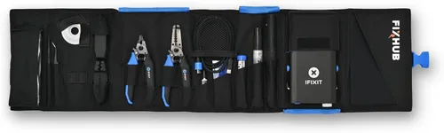 Miniatura 3 de iFixit FixHub Kit de herramientas de soldadura – Juego completo, calentamiento rápido portátil, pelacables, cortadores al ras, soldadura sin plomo