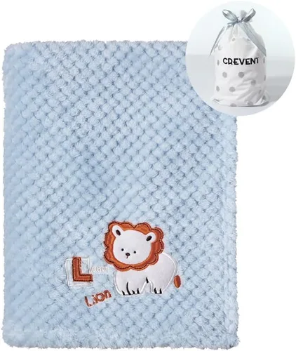 Miniatura 24 de CREVENT Manta de Felpa Sedosa y Linda para Bebé Niñas & Niños, Recién Nacidos, Bebés, Cuna, Cochecito, Silla de Paseo, Regalo Adecuado para Todas