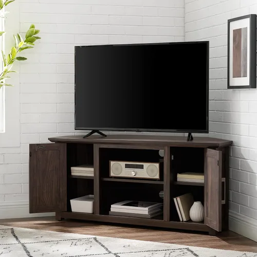 Miniatura 7 de Crosley Furniture Camden - Soporte de TV para televisores de más de 50 pulgadas, centro de entretenimiento con estantes de almacenamiento Nogal
