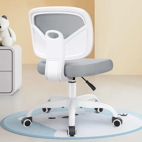 Miniatura 10 de Primy Silla Alta de Escritorio de Dibujo - Sin Brazos, Altura Ajustable, Respaldo de Malla, con Ruedas, Silla de Escritorio de Pie para Sala de Negro