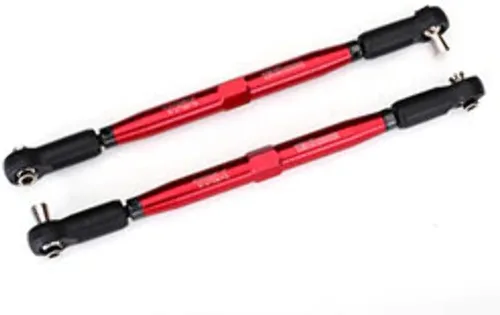 Traxxas TRA7748R Enlaces de punta, X-Maxx (TUBES anodizado rojo, aluminio 7075-T6, más fuerte que el titanio) (6.181 in) (2)/extremos de la varilla,