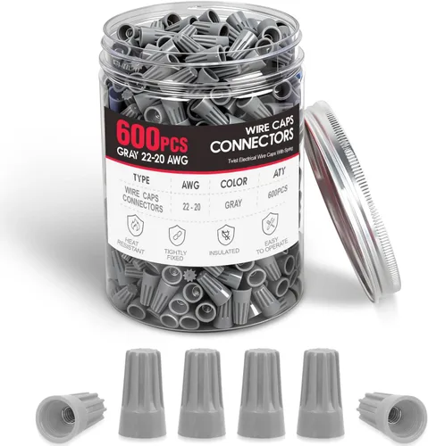 Miniatura 13 de Nilight Kit surtido de terminales aislados con grifo T y cable sin soldadura de empalme rápido, 100 unidades 22-18 18-14 12-10 AWG T Tap 100