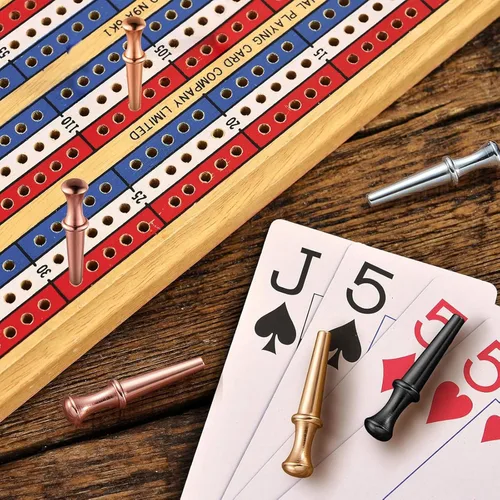 Miniatura 5 de 48 clavijas de metal para cuna, clavos de metal para juegos de juguete de 1/8 agujeros, con bolsa de almacenamiento con cordón para juego de mesa