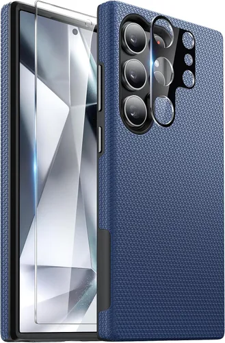 Miniatura 8 de Diaclara Funda diseñada para Samsung Galaxy S24 de 6.2 pulgadas, protector de pantalla de vidrio templado + protector de cámara a prueba de golpes