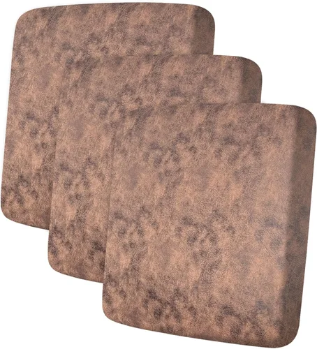 Miniatura 18 de ANARACHON Fundas de cojín de sofá con aspecto de cuero, juego de fundas de asiento de sofá, protector de muebles para sillón seccional, sofá biplaza