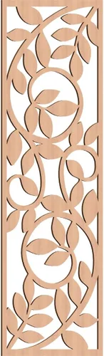 Miniatura 139 de 9 3/8"W x 24 3/8"H x 1/4"T Utica Decorativo Fretwork Madera Paneles de Pared, Abedul
