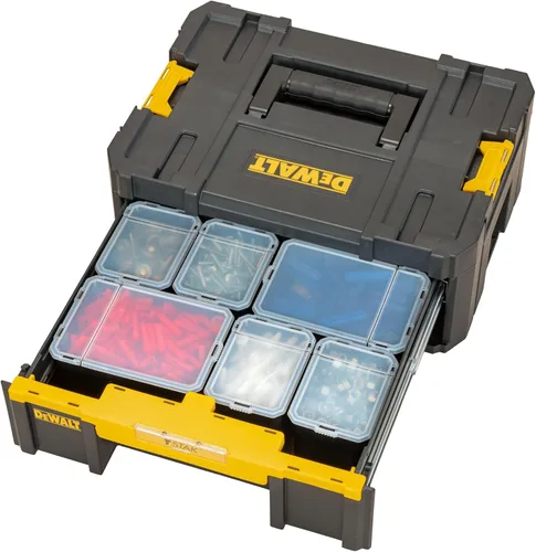 Miniatura 6 de DEWALT DWST1-70705 T-Stak III Caja de almacenamiento de herramientas con cajón, amarillo/negro, 6.9 in*17.3 in*12.4 in