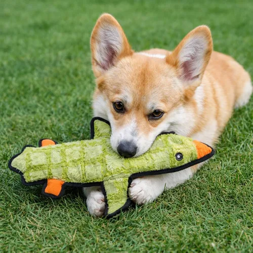 Miniatura 7 de Jalousie Paquete de 5 juguetes chirriantes ultra resistentes para perros grandes, sin ensuciar, interactivos, duraderos, de felpa, indestructibles