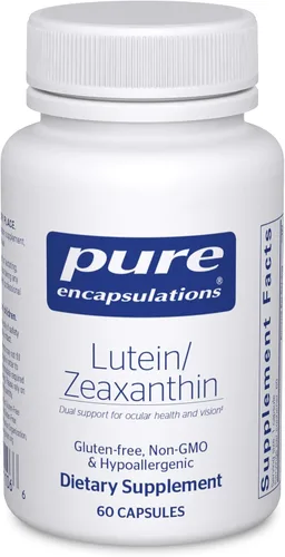 Pure Encapsulations Luteína y zeaxantina - Apoya la visión general* - Mantiene el pigmento macular y la salud de los ojos* - Soporte antioxidante* -